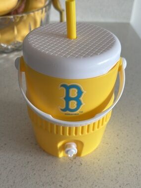 Boston Red Sox souvenir limited edition cooler cup w straw patriot day version